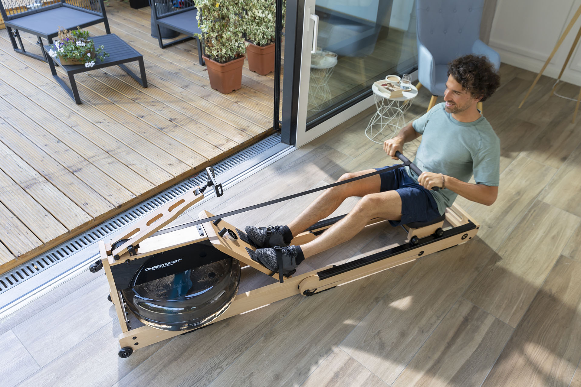 Sõudeergomeeter CHRISTOPEIT WP 5000, tammepuidust - Image 21